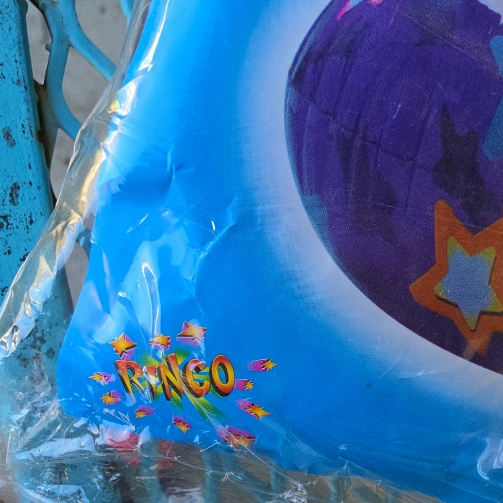 Vintage Inflatable Chair Star Pattern Rinco - Picture 3 of 3